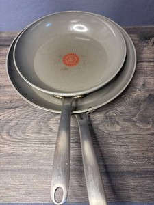 T-fal Nonstick Frying Pans With Thermo-Spot Indicators, 2 Total