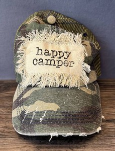 Happy Camper Camouflage Trucker Cap, OSFM - New