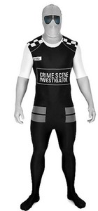 Morphsuits Crime Scene Investigator Costume, Size Adult XL - New