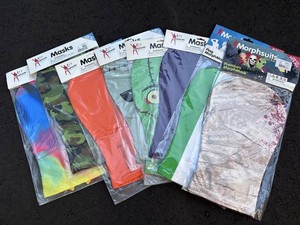 Morphsuits Assorted Face Masks, 8 Total - New