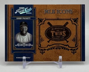 Kirby Puckett 25 2004 Playoff Prime Cuts MLB Icons 1225 Minnesota Twins Baseball Card No. MLB-50