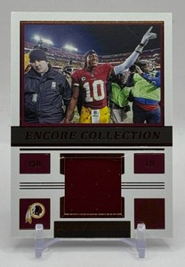 Robert Griffin III 99 Swatch 2022 Encased Encore Collection 5999 Football Card No. EC-9