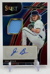 Joe Ryan RPA 99 2022 Select Rookie Patch Auto 2799 Rookie Minnesota Twins Baseball Card No. RJA-JR