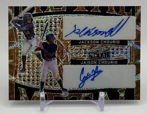 Jackson Chourio  Jaison Chourio 22 RC 2022 Leaf Metal Mojo Rookie Auto Baseball Card No. DA-13