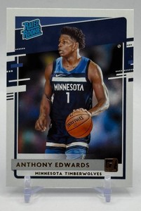 Anthony Edwards RC 2020-21 Donruss Minnesota Timberwolves Rookie Basketball Card No. 201