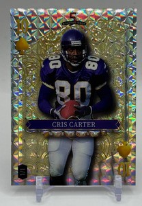 Cris Carter 11 2026 Wild Card 5-Card Draw Minnesota Vikings Football Card No. SDJS-CCN