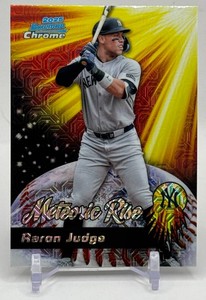 Aaron Judge Mojo Insert 2025 Bowman Chrome Meteoric Rise New York Yankees Baseball Card No. MR-4