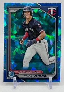 Walker Jenkins RC 2024 Bowman Chrome Sapphire Minnesota Twins Rookie Baseball Card No. BDC-166