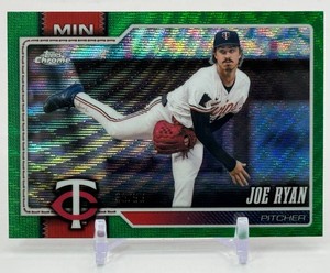 Joe Ryan 99 Green Wave 2026 Topps Chrome Minnesota Twins Baseball Card No. 210
