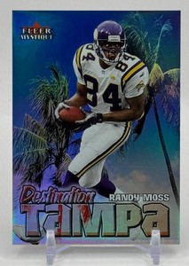 Randy Moss Destination Tampa 2000 Fleer Mystique Minnesota Vikings Football Card