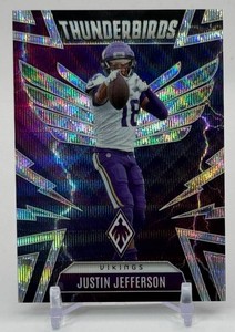 Justin Jefferson Wave 299 2025 Phoenix Thunderbirds Minnesota Vikings Football Card No. 34