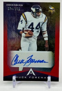 Chuck Foreman Auto 100 2021 Chronicles Ascension Minnesota Vikings Football Card No. ASC-CFO