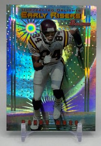 Randy Moss Early Risers 1999 Bowman Unexpected Delights Minnesota Vikings Football Card No. U5