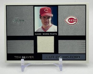 Tom Seaver Game-Used Pants Swatch 2002 Fleer Cut of History Baseball Card