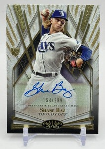 Shane Baz RC Auto 299 202 Tier One Baseball Card No. BOA-SBA