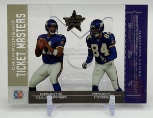 Daunte Culpepper  Randy Moss 250 2004 Donruss Playoff Champion Ticket Masters Minnesota Vikings Football Card No. TM-16