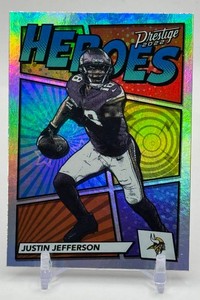 Justin Jefferson Heroes 2022 Prestige Minnesota Vikings Football Card No. H-10