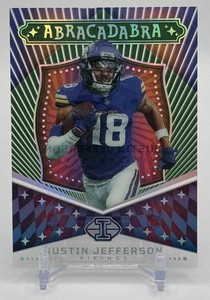 Justin Jefferson Abracadabra Green 2024 Illusions Minnesota Vikings Football Card No. 15