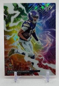 Justin Jefferson Refractor Circuit Breakers 2026 Topps Resurgence Minnesota Vikings Football Card No. CB-2