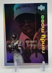 Randy Moss RC 1998 Upper Deck Encore Checklist Minnesota Vikings Rookie Football Card No. 150