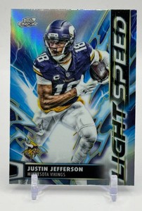 Justin Jefferson Light Speed 2025 Topps Chrome Cosmic Minnesota Vikings Football Card No. LS-32