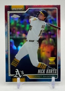 Nick Kurtz RC Cup Red White Blue 2026 Topps Chrome Rookie Baseball Card No. 250