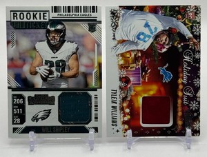 2-Card Football Rookie Jersey Card Lot
