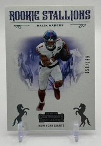 Malik Nabers RC 199 2024 Rookie Stallions Contenders Rookie Football Card Lot No. 6