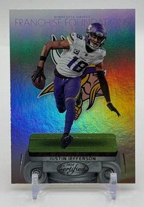 Justin Jefferson Franchise Foundations 2024 Certified Minnesota Vikings Football Card No. 14