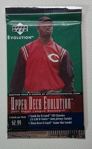 1 Pack of 2001 Upper Deck Evolution Baseball Cards