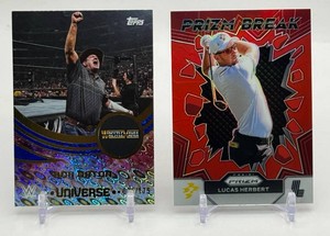 2-Card Numbered GolfWWE Sports Card Lot