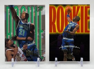 Kevin Garnett 2-Card Minnesota Timberwolves Rookie Basketball Card Lot