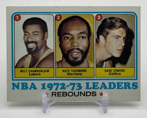 Wilt Chamberlain  Nate Thurmond  Dave Cowens 72-73 Rebound Leaders 1973 Topps Vintage Basketball Card No. 157
