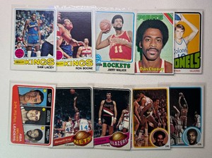 10-Card 1970s Vintage Basketball Card Lot
