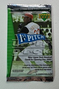1 Pack of 2005 Upper Deck Baseball Cards (Griffey Jr Auto)