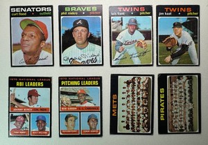 1971 Topps 8-Card Vintage Baseball Card Lot