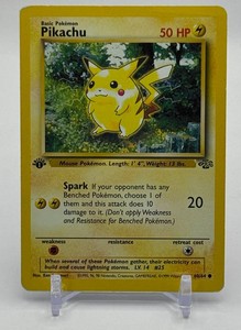 Pikachu 1st Edition Pokemon Trading Card