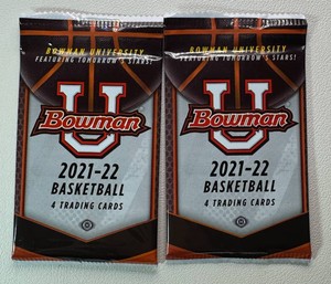2 Packs of 2021-22 Bowman U Basketball Cards