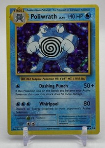 Poliwrath Holo Pokemon Trading Card