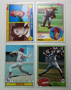Tom Seaver 4-Card Baseball Card Lot
