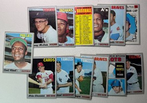 1970 Topps 13-Card Vintage Baseball Card Lot