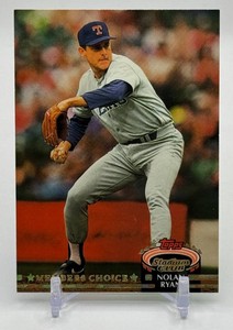 Nolan Ryan Members Choice 1992 Topps Stadium Club Baseball Card No. 605