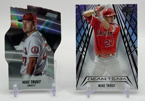 Mike Trout 2-Card Insert Baseball Card Lot
