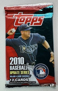 1 Pack of 2010 Update Topps Baseball Cards