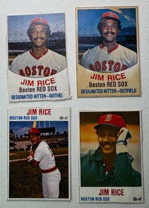 Jim Rice Hostess 4-Card Vintage Baseball Card Lot