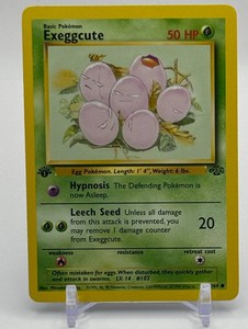 Exeggcute 1st Edition Pokemon Trading Card