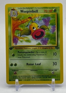 Weepinbell 1st Edition Pokemon Trading Card