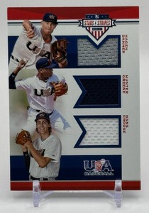 Danger  Greene  Crouse USA Baseball Triple Game-Used Relic 199 2017 USA Baseball Stars and Stripes Baseball Card No. 6