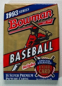 1 Pack of 1993 Bowman Baseball Cards (Jeter RC)