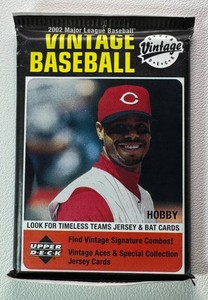1 Pack of 2002 Vintage Upper Deck Baseball Cards
